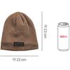 Daiso Fur Lined Simple Beanie Brown