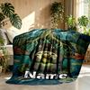 Custom Name Personalized My Neighbor Totoro Print Blanket, Home Decor, Bedroom, Sofa, Camping, Couch, Gifts for Birthday Christmas