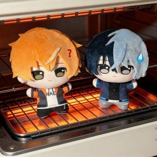 10cm Anime Bad Dogs Shinonome Akito Aoyagi Toya Cosplay Pluche Pop Schattig Project Sekai Pluche Hanger Sleutelhanger Kinder Verjaardagscadeau