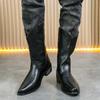 Large Size Chelsea British Casual High Top Leather Shoes Short Boots Martin Boots