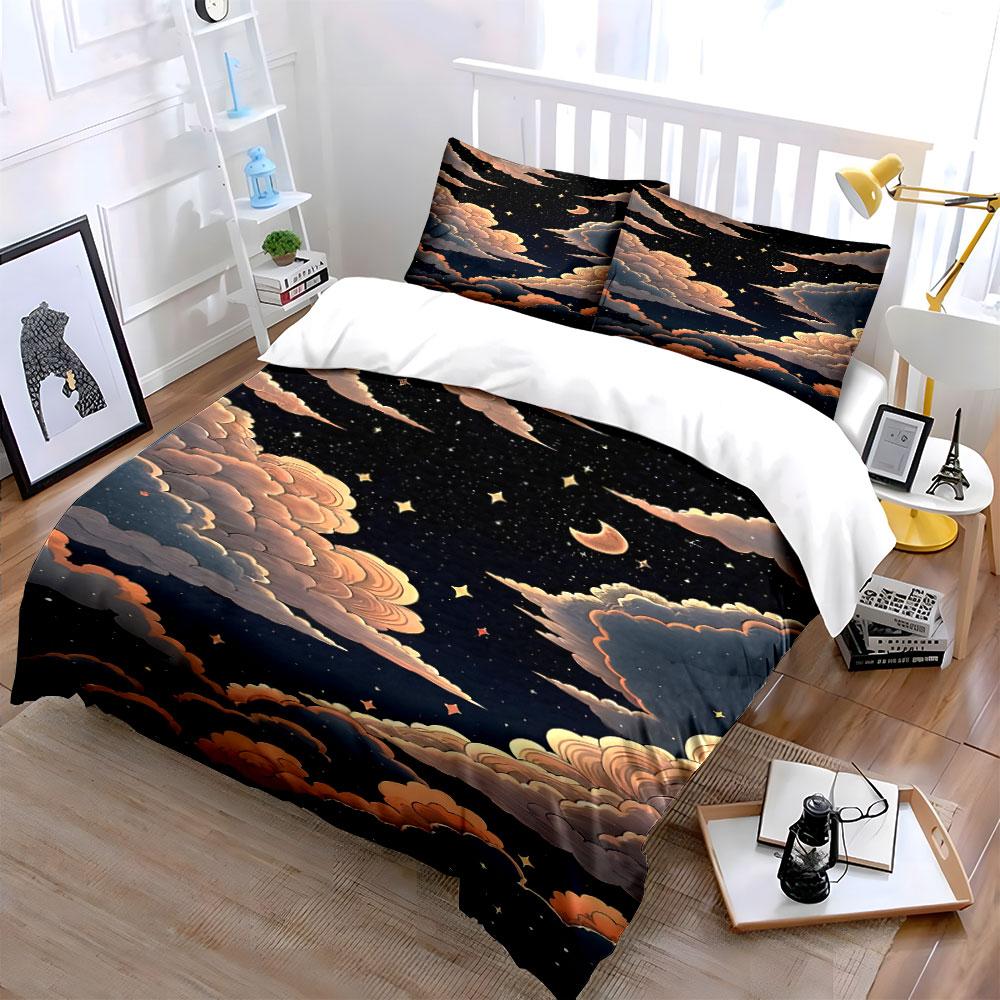"Dreamy lighthouse under stars" Bedding sets Duvet covers Pillowcases(1* Duvet Cover 2* Pillowcases without duvet insert)