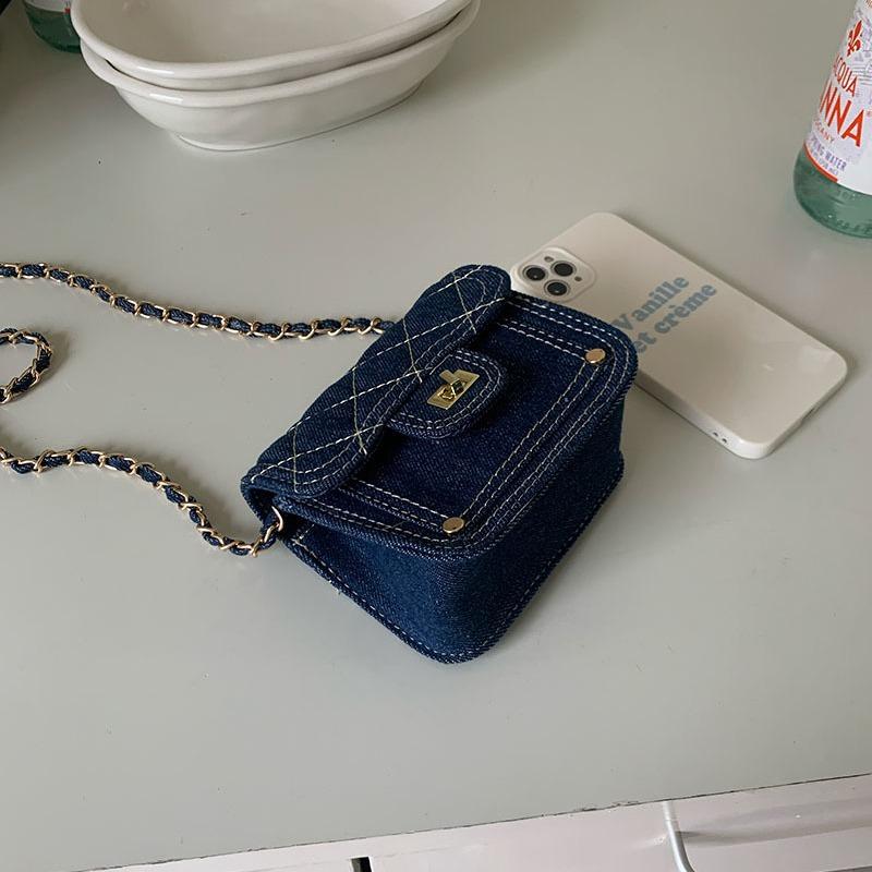 Женские сумки Повседневные сумки через плечо с клапаном Мини-сумки с цепочкой — фото 5