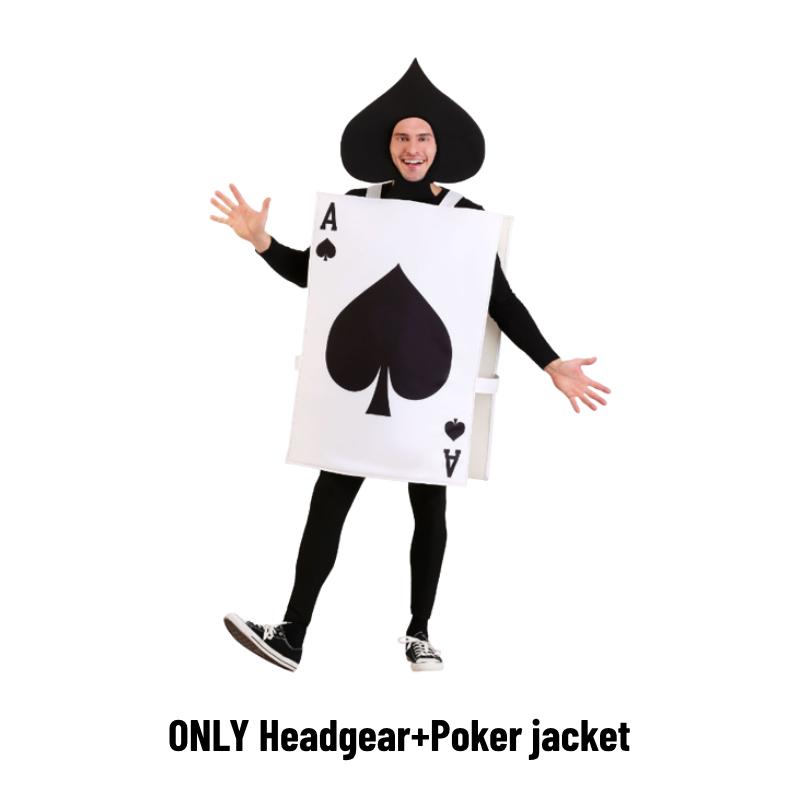 Wonderland Alice In Ace Of Spades Party Costume Cosplay Halloween Poker Jumpsuit