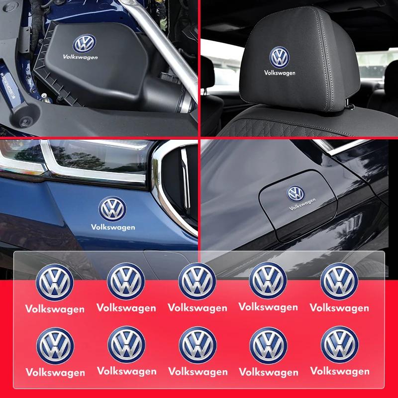 Bilstyling Säteshuvudstöd Märke Dekal Sidofönsterklistermärken För Volkswagen VW Polo Passat B5 B6 B7 T4 T5 Golf 4 5 6 Tiguan Jetta