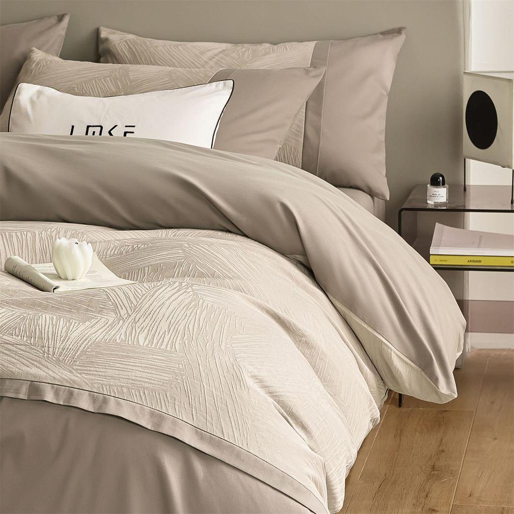 Luxurious 100s All-Cotton Mother-Baby Bedding Set: Warm, Skin-Friendly Jacquard, Four-Piece