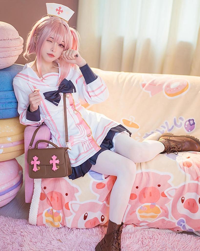 Blue Archive Serina Washimi Cosplay Halloween Blue Aka Nurse [milky Time]