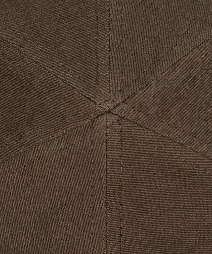 Sebseu Small Logo Twill Brown Ball Cap - Brown