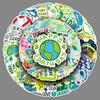 50 Eco-Friendly Earth Day Stickers: Waterproof Nature-Themed Decoration for Planners