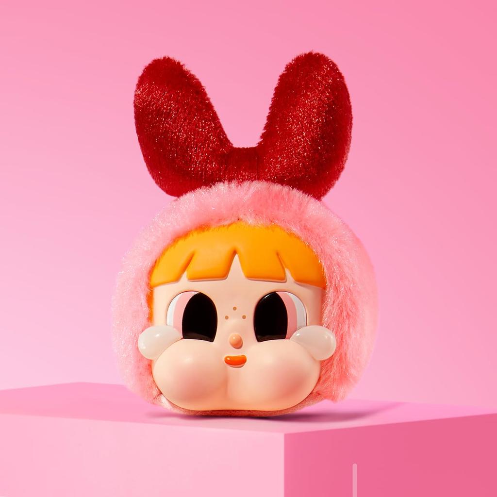 POP MART CRYBABY X Powerpuff Girls Series Vinyl Face Plush Blind Box Box of Pop Mart Gachapon Blind Box Plastic Premium PVC Soft Original Birthday