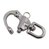 Swivel Eye Snap Shackle Quick Release Bail Rigging Sailing Boat Marine 316 Stainless Steel Fixed Snap Anchor Shackle Rigging