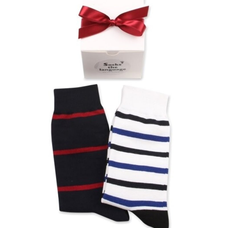SOCKS THE LANGUAGE Stripe_2set