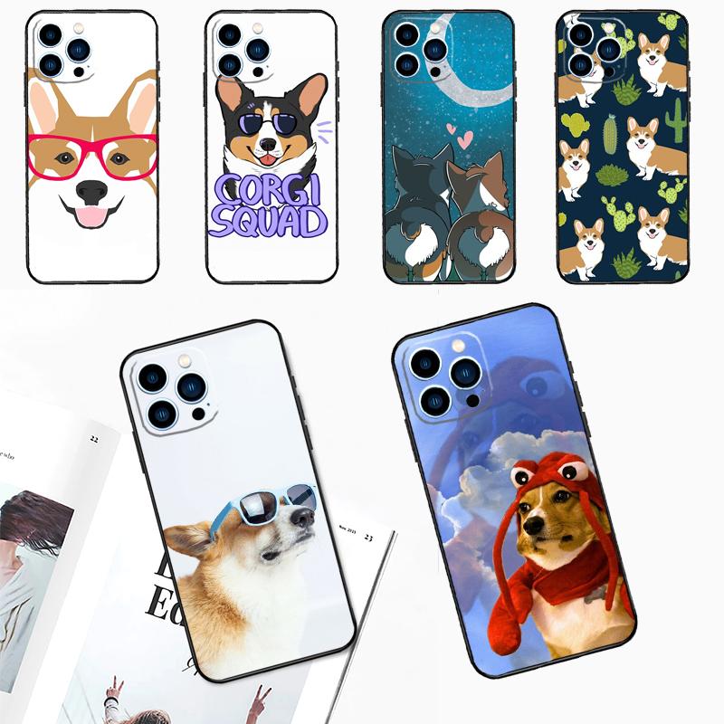Cartoon Corgi Hund Handyhülle Für OPPO Reno 14F 14 13 12 11 F 10 Pro 8T 7 8 Lite OPPO Find X8 X6 X5 Pro Hülle