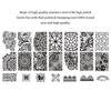 Lace Stamper Nails Art Stamp Stamping Template Flowers Image Printer Plate