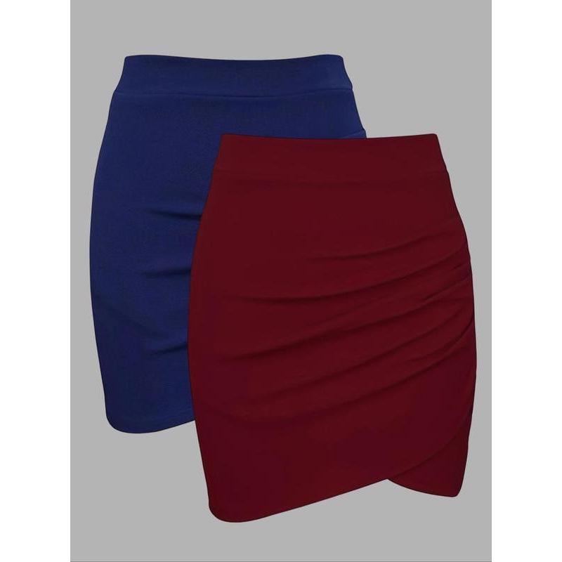 M 50279 European & American High-Waisted Mini Pencil Skirt: Stylish Tight Fit