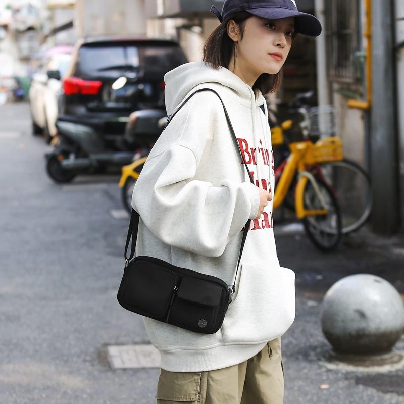 Lulu casualowa przenośna prosta nylonowa torba wysoki zmysł wszechstronna moda torba na telefon komórkowy nowa damska listonoszka