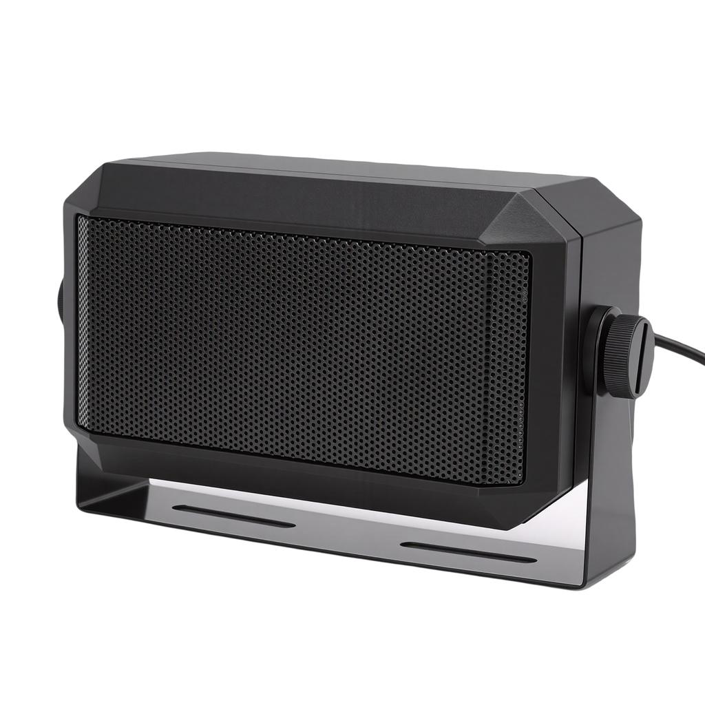5W External Speaker 3.5mm Jack Speaker for Ham Car Radio Mobile Transceiver Rectangular Shape Plug and Play
