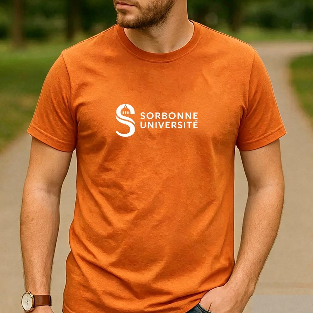 Vintage Retro Sorbonne Universit Logo Cotton Graphic T Shirt Unisex Short Sleeve Alumni Graduate Holiday Birthday Gift Top