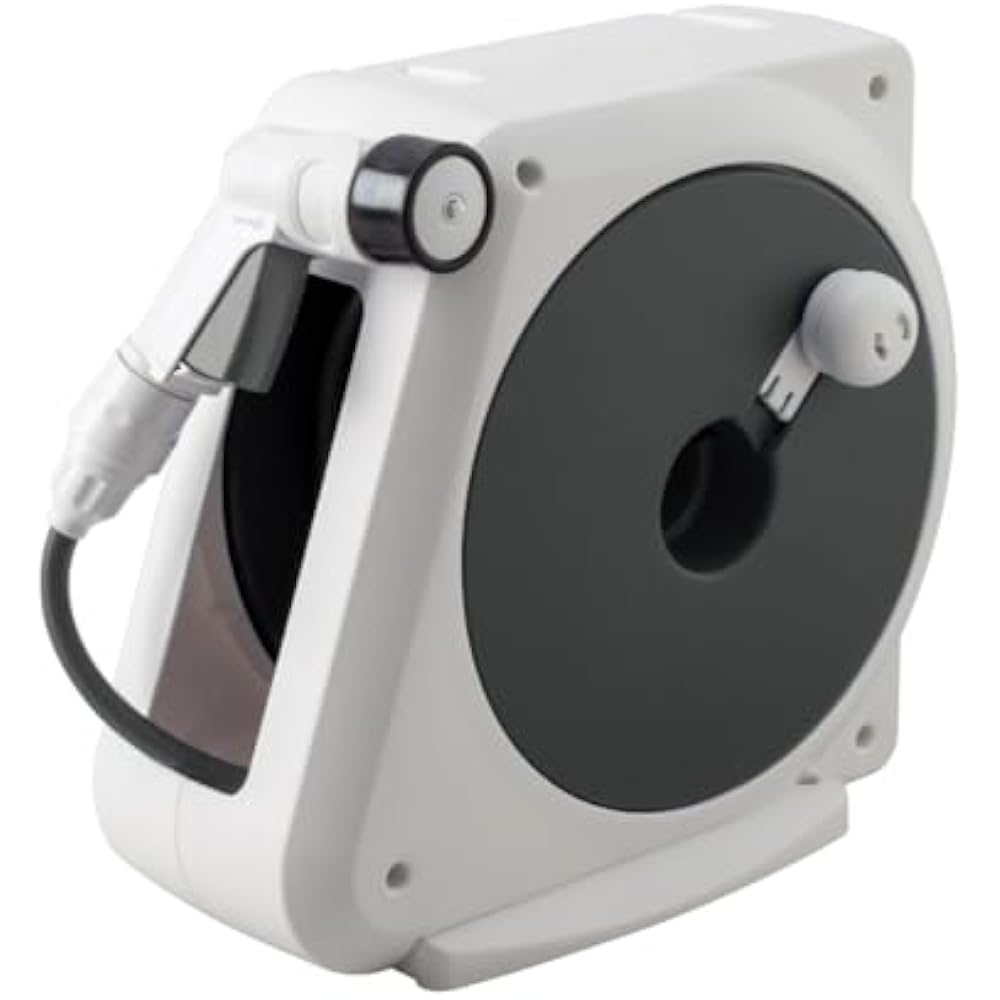 Takagi (Takagi) hose hose reel 15m compact lightweight 4 water type aurora nano nano charcoal gra...