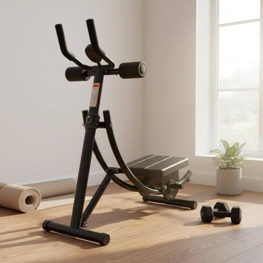 Ab Crunch Machine Home Use Midsection Instructor No Installation for Indoor