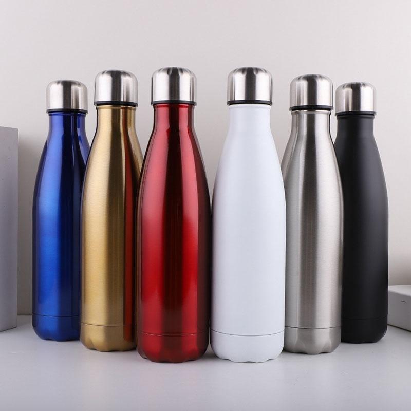 Steel 500ml Stainless Vacuum Water Bottle Flask Leak Proof Gifts Sports Outdoor