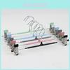 Standard Wardrobe Pants Hanger With Non Slip Stainless Steel Clips For Home Storage And Organization
