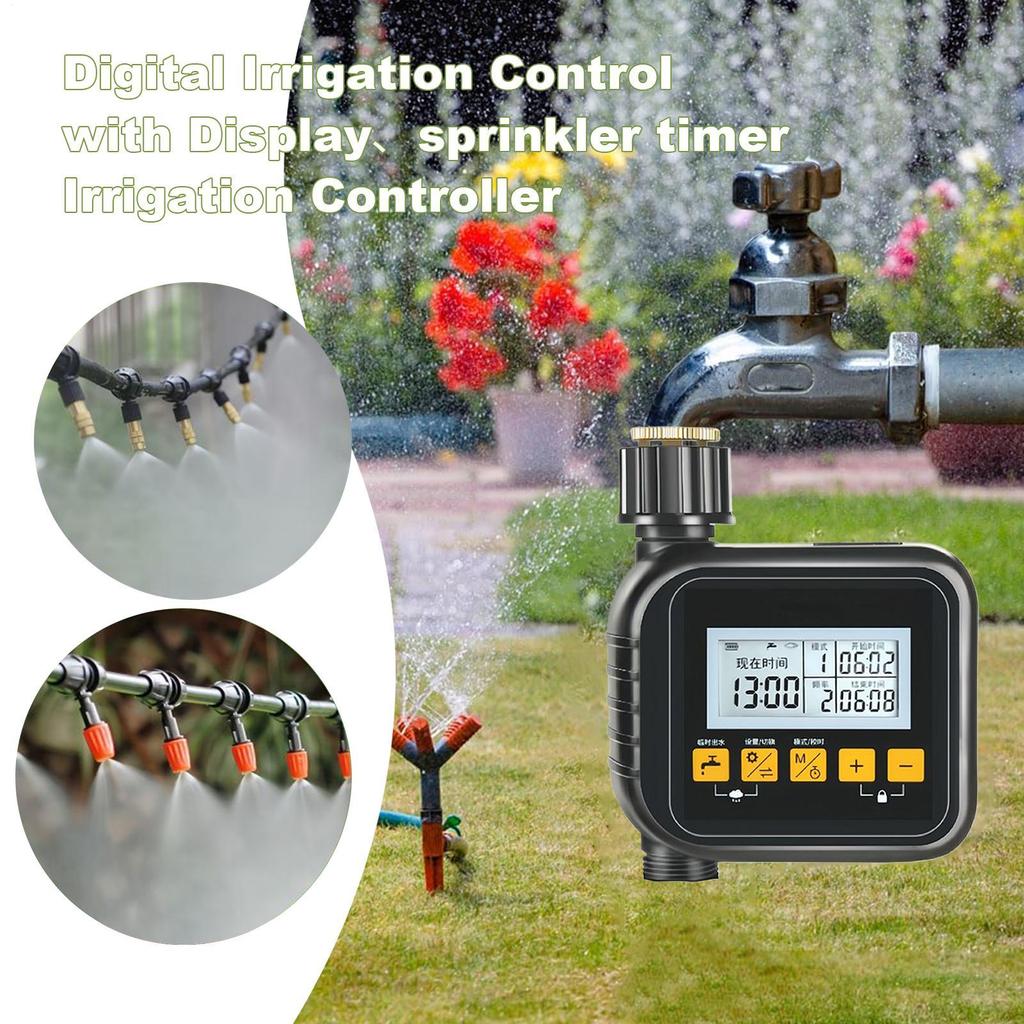 Digital Irrigation Control with Display Irrigation Computer Water Timer Irrigation Control Irrigation System Automatic