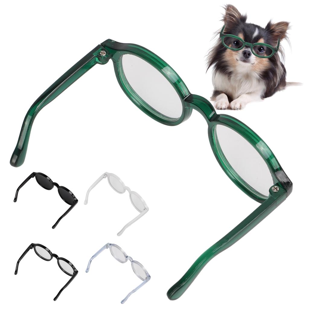 Haustierbrille Kunststoff Transparent Stilvoll Lustig Niedlich Haustier-Sonnenbrille für Katzen und Hunde Halloween-Access