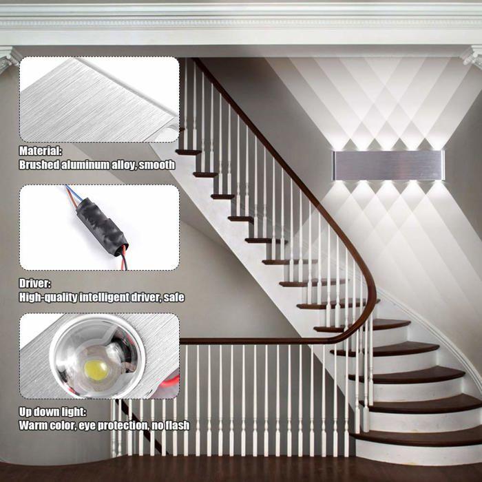Applique murale - HAWEE - 33-AU567-NW - LED 20W - Alliage d'aluminium - Design moderne