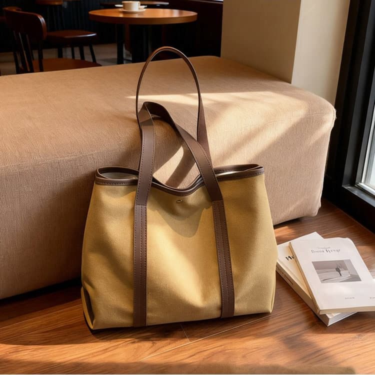 Large capacity canvas tote bag women's shoulder bag