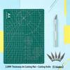 A2/A3/A4 Double-Sided Cutting Mat for Desktop Protection and Crafting - Ideal for Carving, Eraser Stamping, and Paper Cutting.