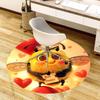 1pc Office Carpet Chair Mats Bee Happy Perfect for Decorating Office Chairs, Living Rooms, Or Bedrooms