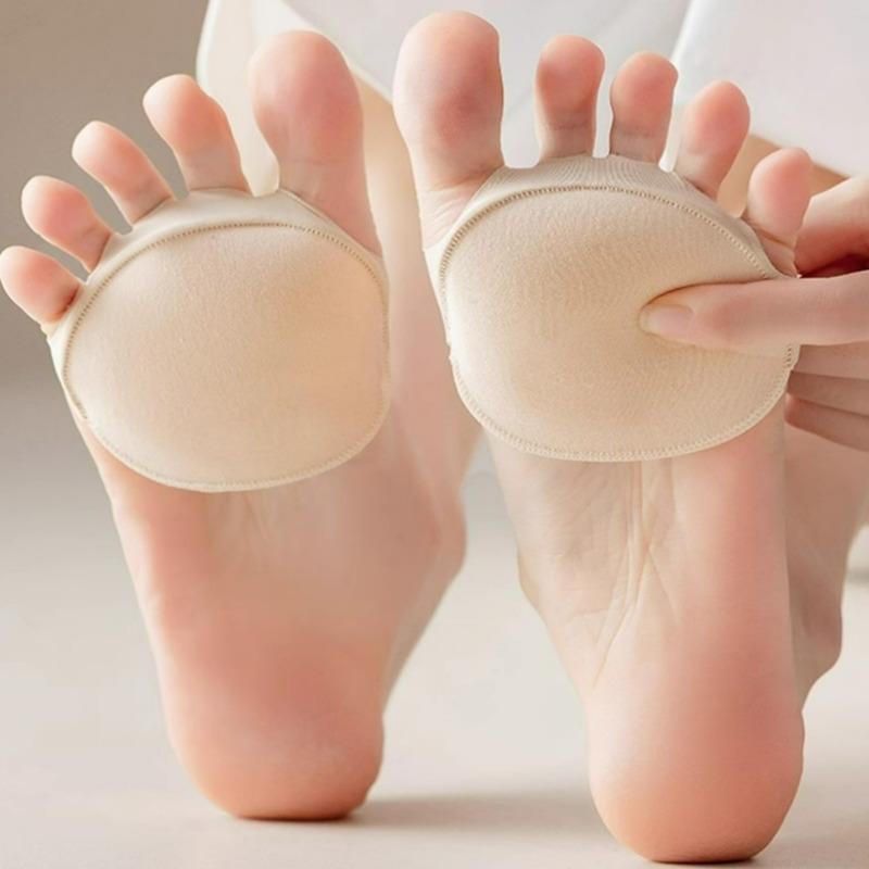 2/20pcs Five Toes Forefoot Pads for Women High Heels Half Insoles Invisible Foot Pain Care Absorbs Shock Socks Toe Pad Inserts