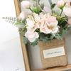 3D Handmade Artificial Flower Wall Hanging Wood Photo Frame Imitation Flowers Decoration
