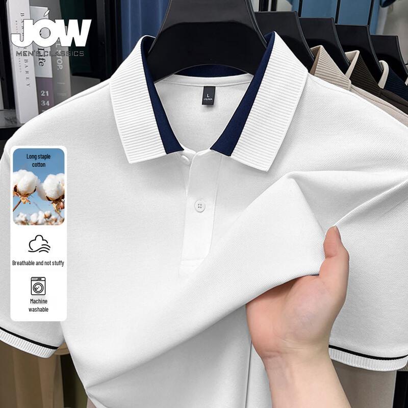 JOW Men s Business Short-Sleeve Polo Shirt M