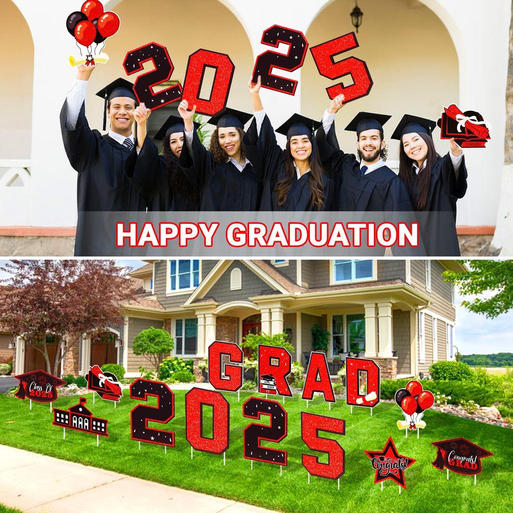 14 Stück Abschluss Hofschilder, Abschlussdekorationen mit Außenpfählen