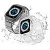 Für Apple Watch Series 9/8/7 41mm/SE (2023)/SE (2022)/SE 6 5 4 40mm TPU Uhrenarmband mit Gehäuse