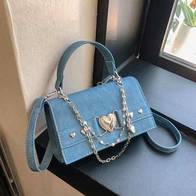 Mini PU Leder Unterarm Tasche Kette Handtaschen für Frauen 2024 Y2K Koreanische Mode Luxus Designer Umhängetaschen