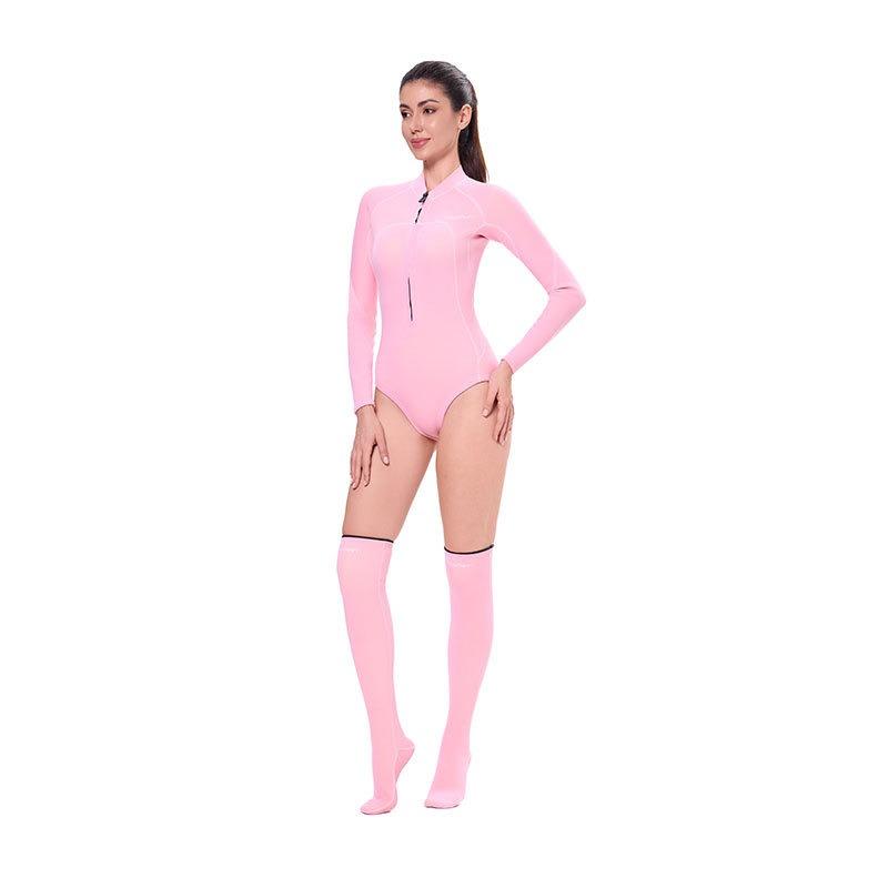 

Женский слитный купальник для дайвинга, быстросохнущий, с защитой от солнца, антикоралловый костюм для защиты от медуз, костюм для сноркелинга на открытом воздухе, купальник XL розовый