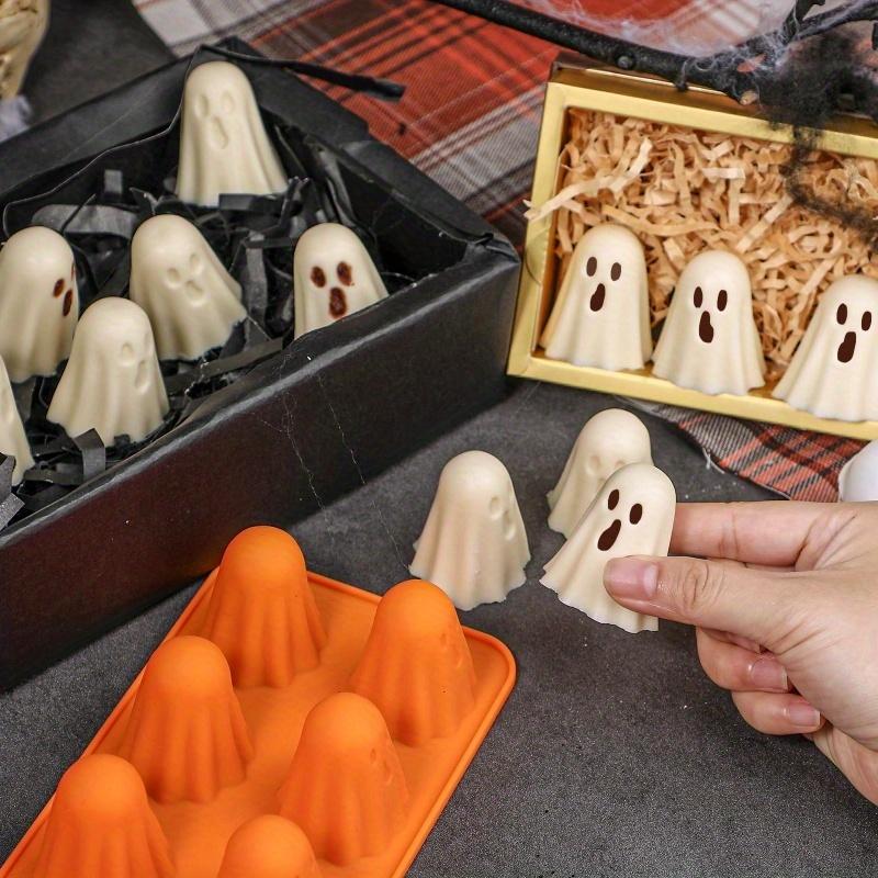 2pcs Halloween Silicone Mold , Evil Spirit Design, Nonstick Material, Easy Release for Soaps, Lotions, Party Decorations, Haunted House