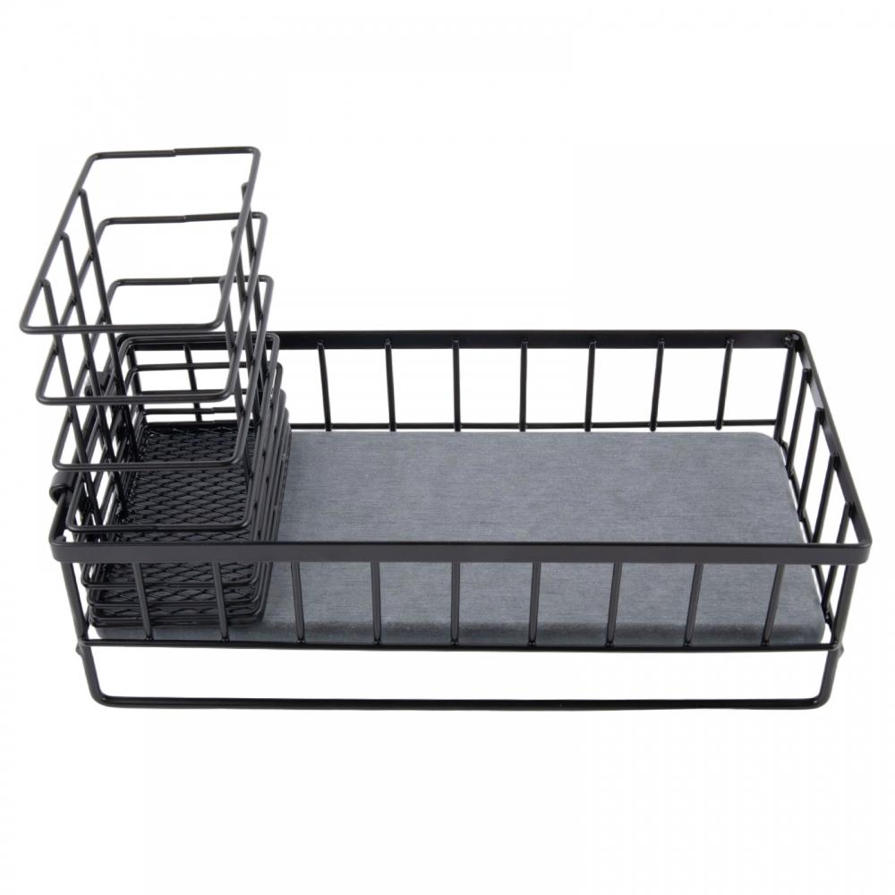 Quick Drying Sink Organizer with Diatomaceous Stone for Kitchen Use