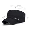 Vår Høst Metall Femstjerners Flat Hatt Menn Casual Justerbar Militær Caps Bomull Hær Solskjerm Hatt Trucker Snapback Baseballcaps