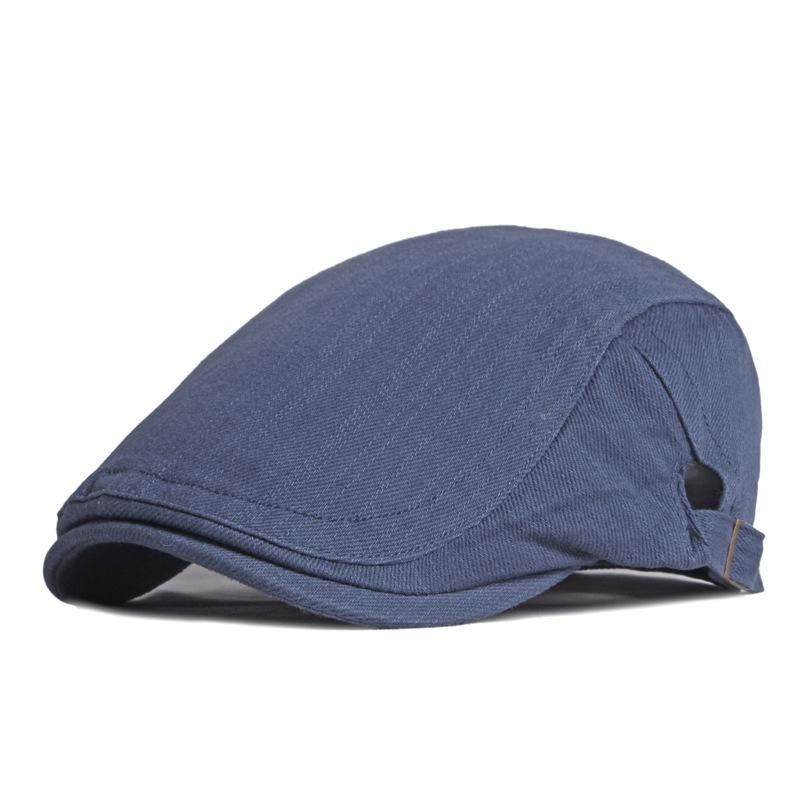 

Spring Summer Beret Hat For Men Solid Black Gray Cotton Flat Peaked Herringbone Cap Women Outdoor Sun Ivy Hat Retro Newsboy Cap Adjustable 55to60cm