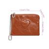 Fashion Leopard Print Coin Purse PU Leather Zipper Card Holder Heart Shaped Mini Card Wallet Travel