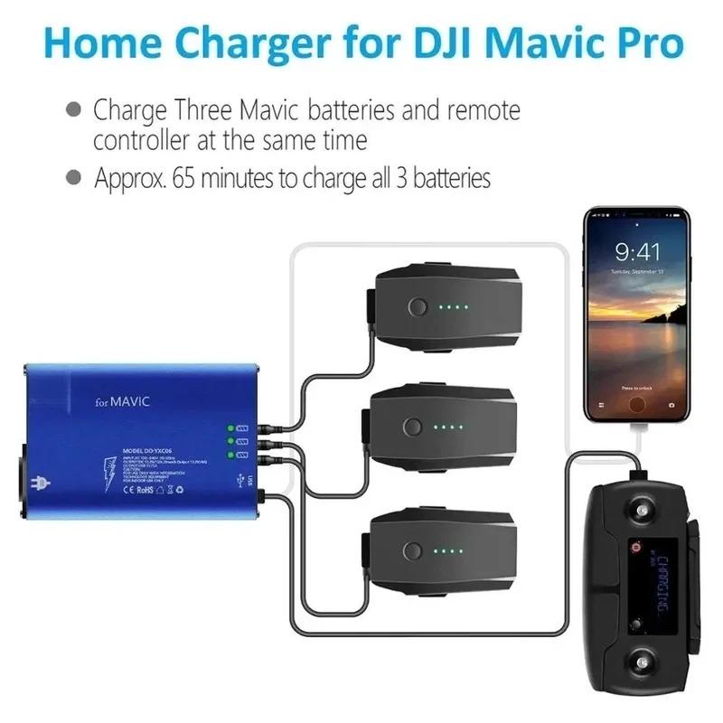 Replacement For Mavic Pro 5In1 Charging Hub Intelligent Battery Home Charger Suitable and Platinum  Accessories Repair Part