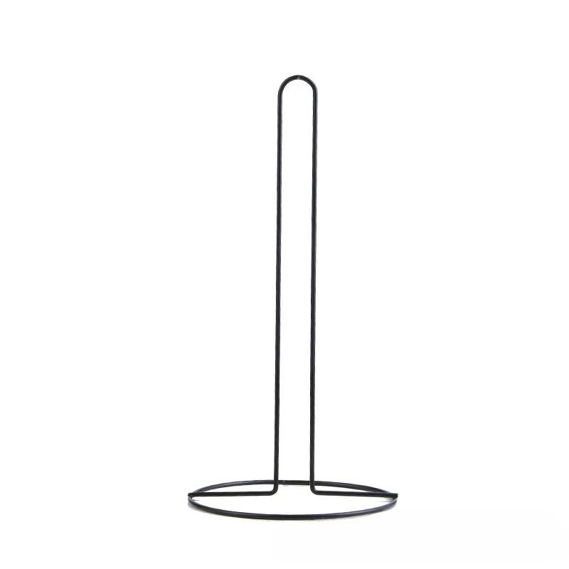 Kreativer Vertikaler Toilettenpapierhalter aus Schmiedeeisen - Mehrszenen Badezimmer Küche Esstisch Papierrollen Aufbewahrungsregal