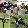 Burning Shark Baitcasting Reels 12+1 BB Carbon Fiber Drag Low Profile Casting Reel