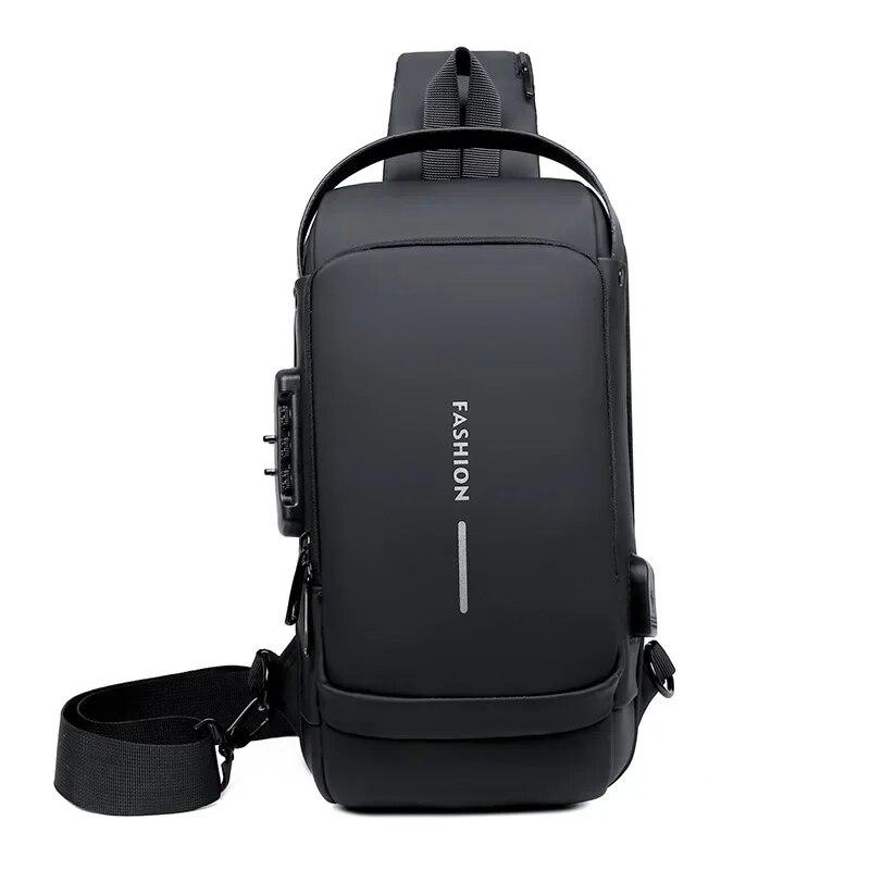 New Brand Designer Men Crossbody Bag PU Leather Classic Anti-Theft Shoulder Bag Chest Bag Multifunctional for Men