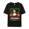 C'est mon pyjama de Noël Empereur Pingouin T-shirts de Noël Hauts pour adultes T-shirt Homme T-shirt Mâle