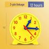 Montessori Math Clock for Kids: Time Recognition Teaching Aids for First Grade Learning