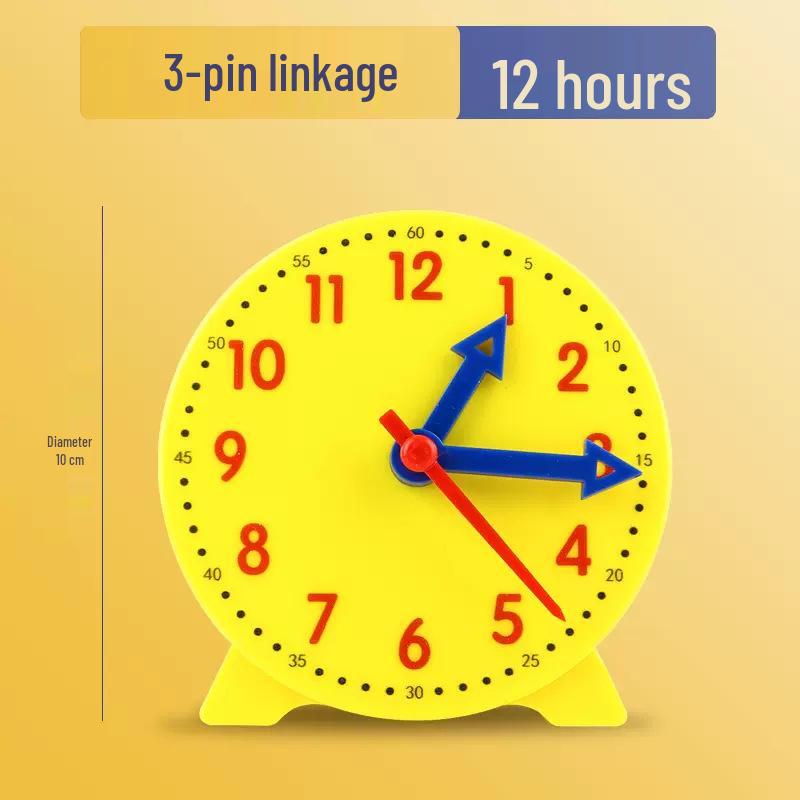 Montessori Math Clock for Kids: Time Recognition Teaching Aids for First Grade Learning
